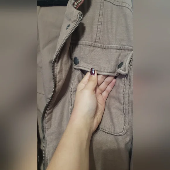 Free people, Flight line bomber light pink/ mauve jacket, size S - Picture 9 of 9